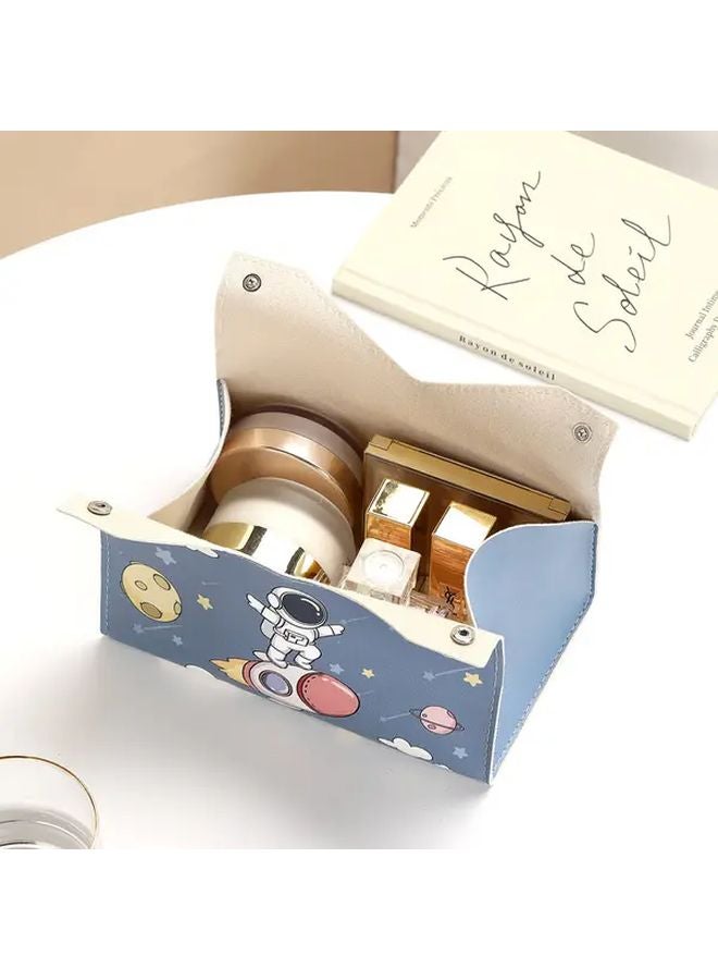 Light Blue Astronaut Tissue Box Holder Space Theme Decor For Home And Restaurant - Image 4